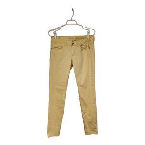 American Eagle Low Rise Skinny Stretch Jean | Yellow | Size 6 Regular